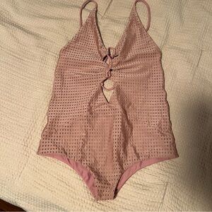 acacia kokomo one piece in lipstick mesh S worn once